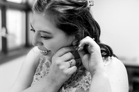 Bride Getting Dressed