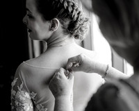 Bride Getting Dressed