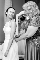 Bride Getting Dressed